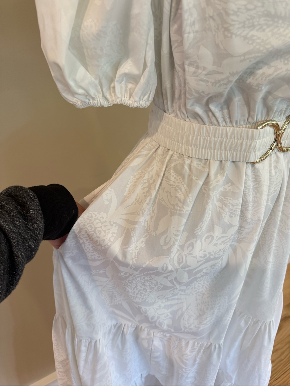 Lilly Pulitzer White Off-Shoulder Maxi Dress - Picture 3 of 6